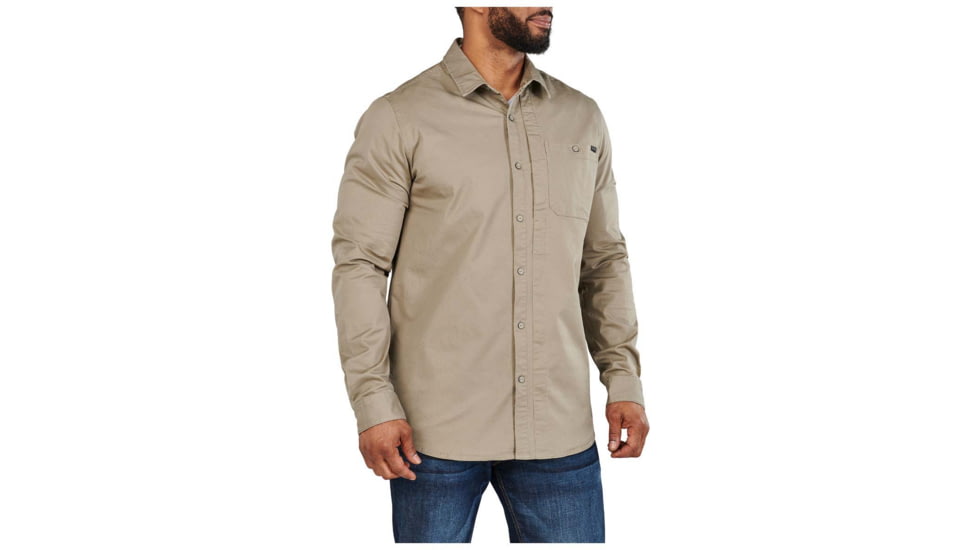 5.11 Tactical Legend Long Sleeve Shirt - Men's, Stone, Medium, 72522-070-M