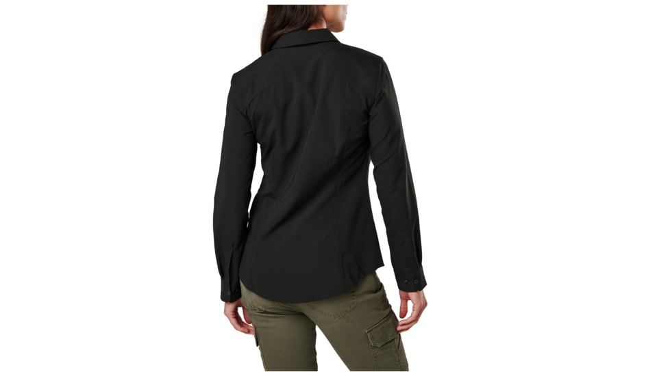 5.11 Tactical Liberty Flex Long Sleeve Shirt - Womens, Black, Extra Large, 62053-019-XL