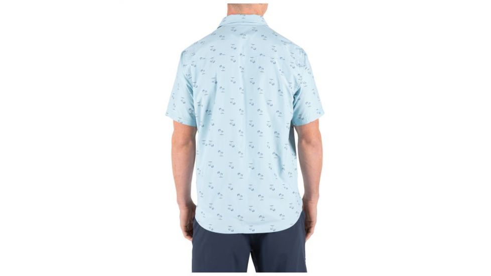 5.11 Tactical Life's a Breach Short Sleeve Shirt - Mens, Glacier Blue, Small 71385-680-S