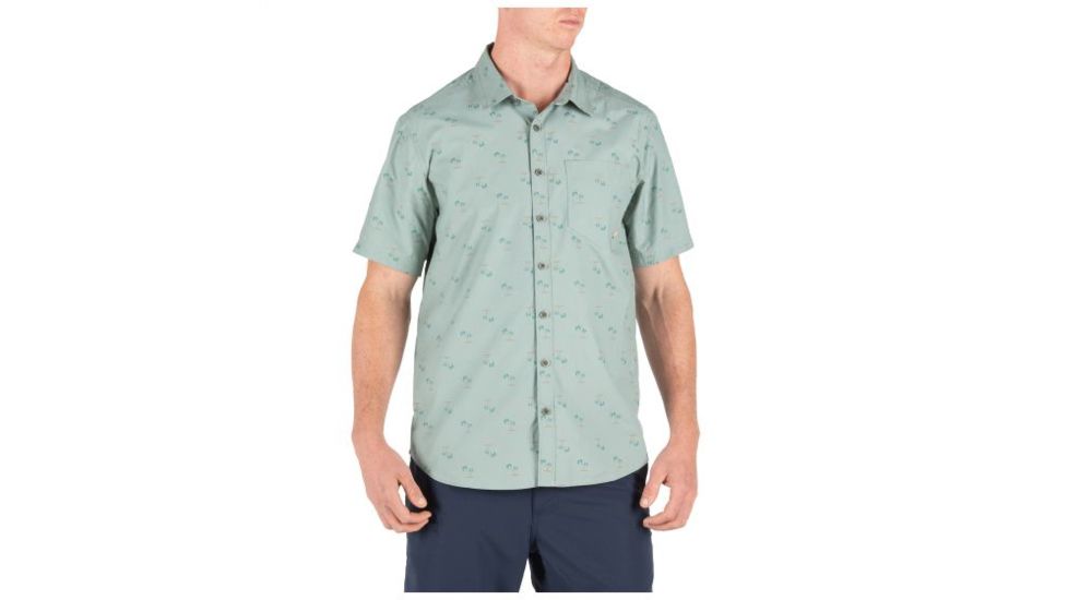 5.11 Tactical Life's a Breach Short Sleeve Shirt - Men's, Dusty Sage, Medium, 71385-820-M