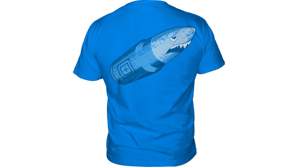 5.11 Tactical Logo TShirt Short Sleeve Bullet Shark, Blue, M 41006BP-676-M