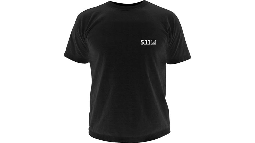 5.11 Tactical Logo TShirt Short Sleeve Bullet Shark, Black, 2XL 41006BP-019-2XL