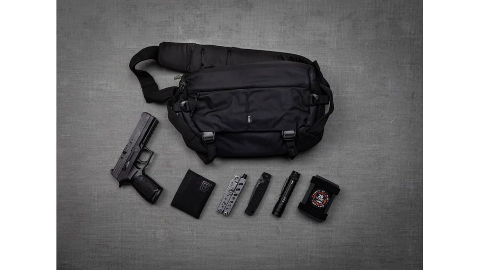 5.11 Tactical LV8 Nylon Sling Pack, Black, 56792-019-1SZ