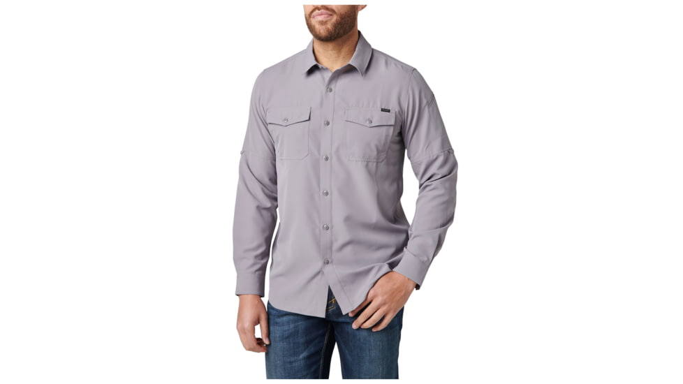 5.11 Tactical Marksman Long Sleeve Shirt - Men's, Overcast Grey, Medium, 72521-598-M