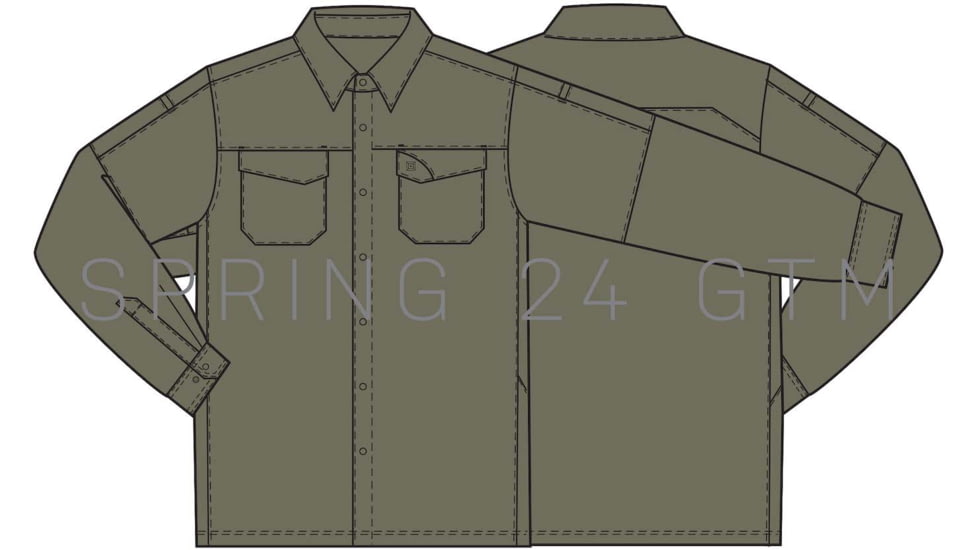 5.11 Tactical Marksman Long Sleeve Shirt - Men's, Sage Green, Extra Large, 72521-831-XL