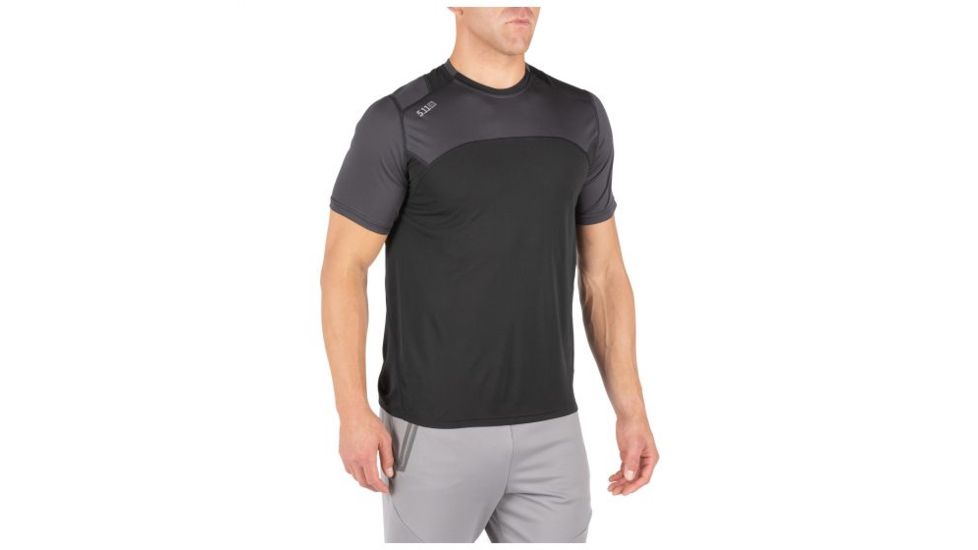 5.11 Tactical Max Effort Short Sleeve Top - Mens, Black, Extra Large 82113-019-XL