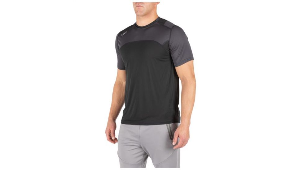 5.11 Tactical Max Effort Short Sleeve Top - Mens, Black, Extra Large 82113-019-XL