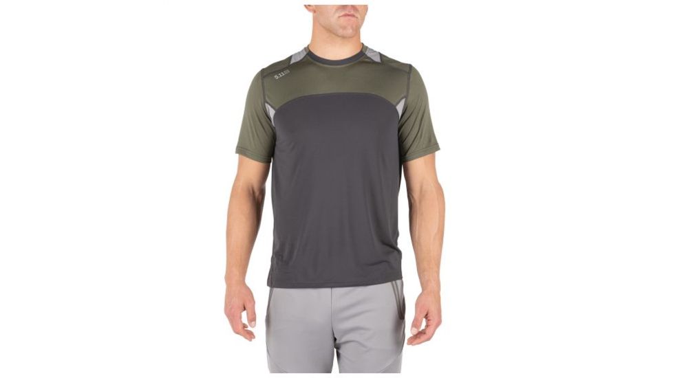 5.11 Tactical Max Effort Short Sleeve Top - Mens, Ranger Green, Medium 82113-186-M