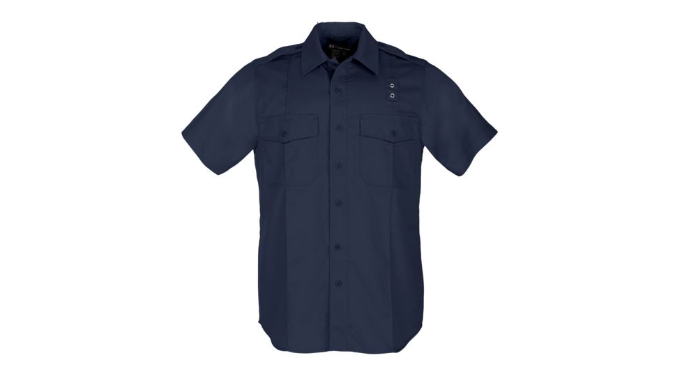 5.11 Tactical Twill PDU Class A S/S Shirt - Mens, Midnight Nvy, SR, 71183-750-S-R