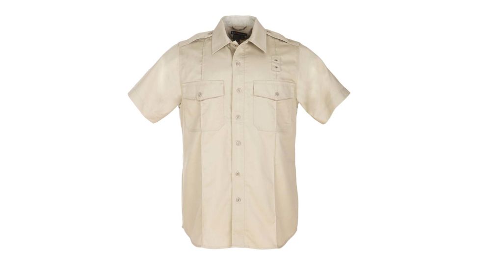 5.11 Tactical Twill PDU Class A S/S Shirt - Mens, Silver Tan, SR, 71183-160-S-R