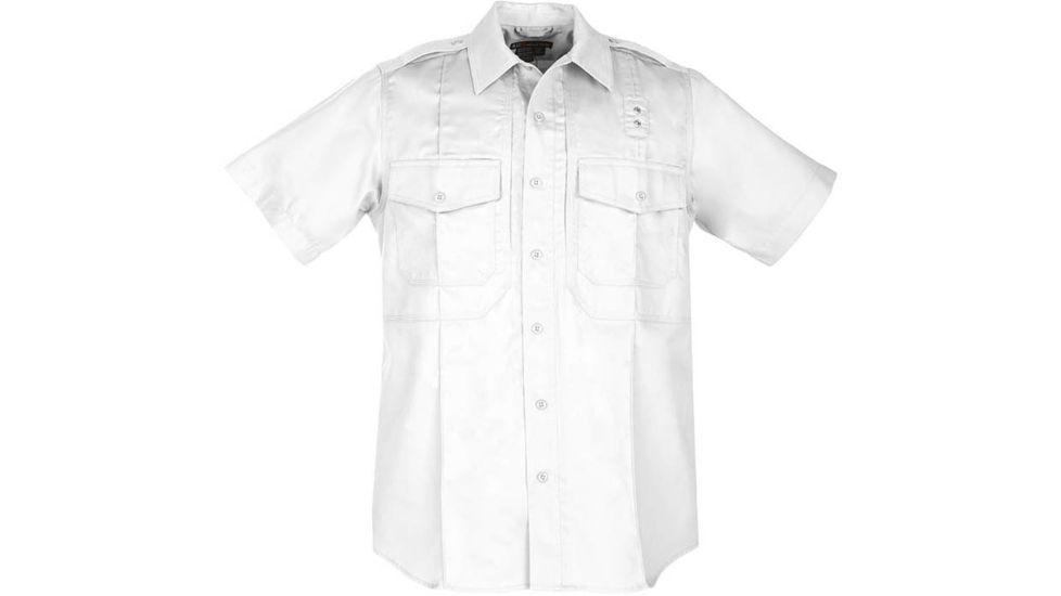 5.11 Tactical Twill PDU S/S B-Class Shirt - Mens, White, 3XLT, 71177-010-3XL-T