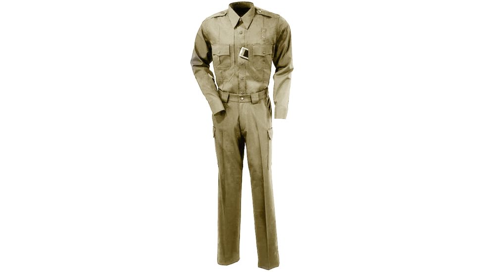 5.11 Tactical Mens A Class Shirt, Long Sleeve, Poly-Rayon - Silver Tan - 3XL-R 42153-160-3XL-R