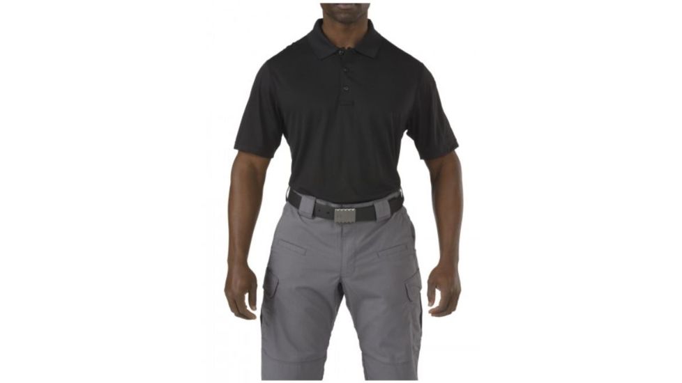 5.11 Tactical Corporate Pinnacle Polo - Men's, Black, XS, 71057-019-XS