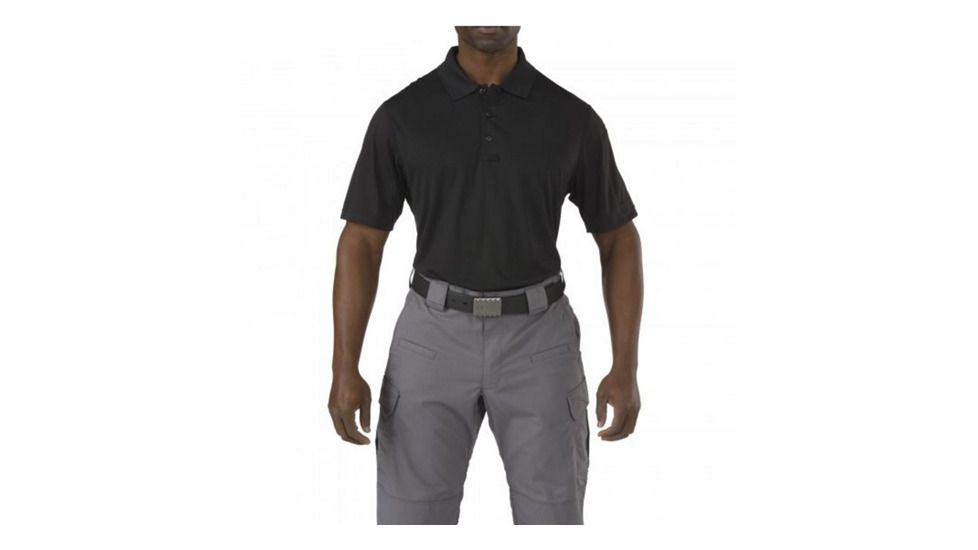 5.11 Tactical Corporate Pinnacle Polo - Men's, Black, S, 71057-019-S
