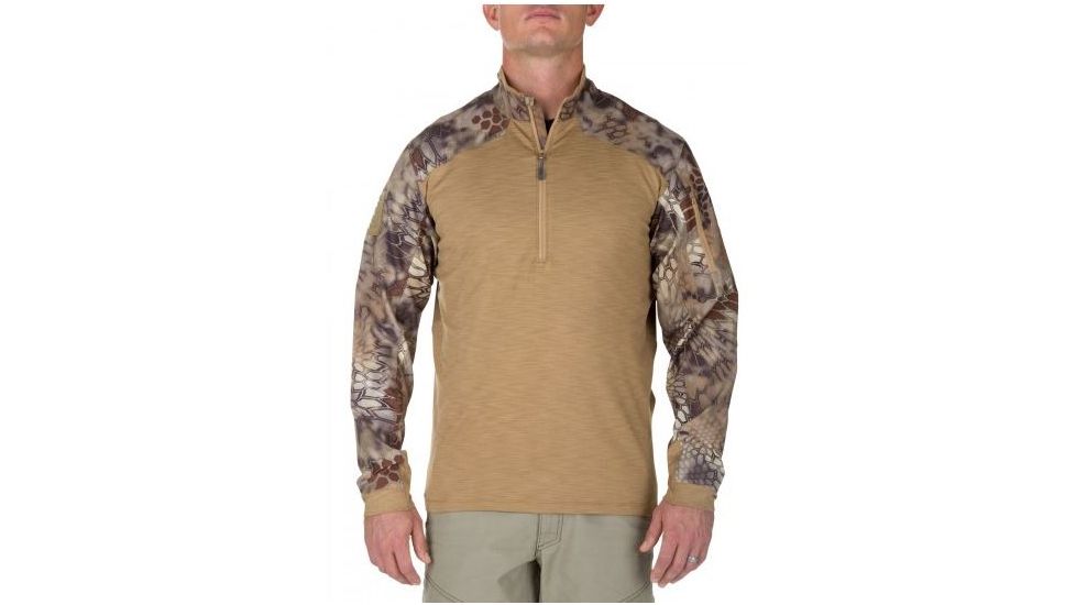 5.11 Tactical Mens Rapid Half Zip Pullover, Coyote, L 72444-120-L