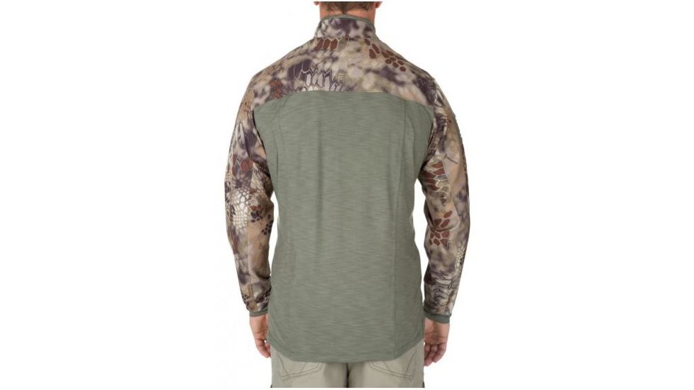5.11 Tactical Mens Rapid Half Zip Pullover, Sage Green, XS 72444-831-XS