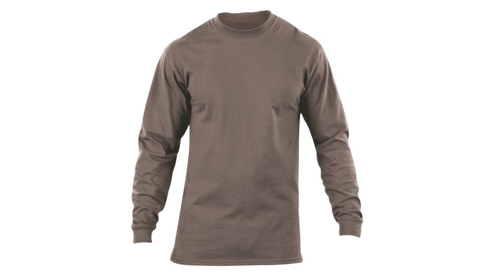 5.11 Tactical Station Wear L/S T-Shirt - Mens, Heather Grey, L, 40052-016-L