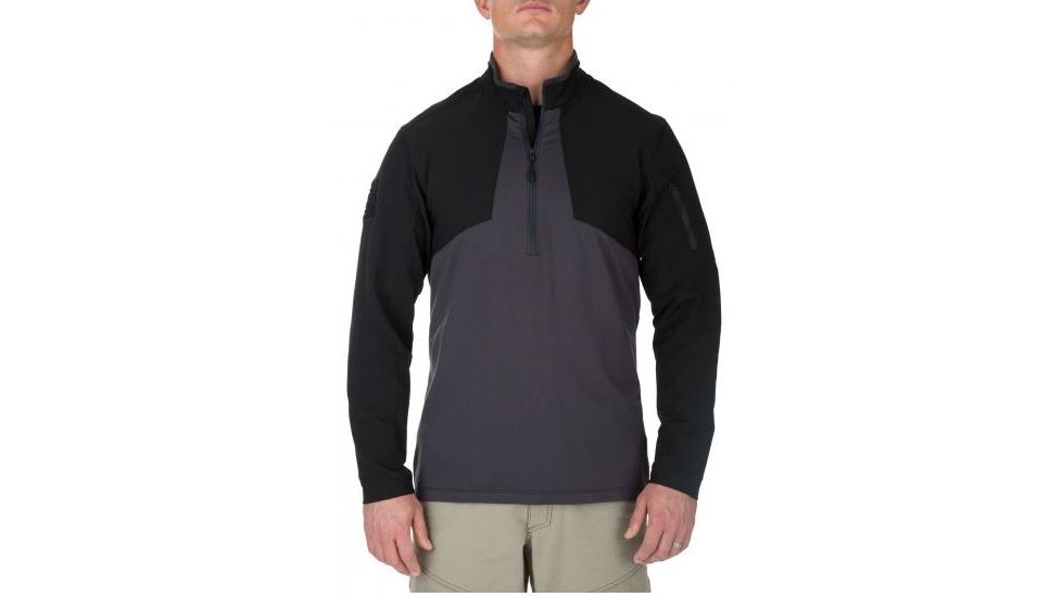 5.11 Tactical Mens Thunderbolt Half Zip Pullover, Charcoal, XL 72443-018-XL