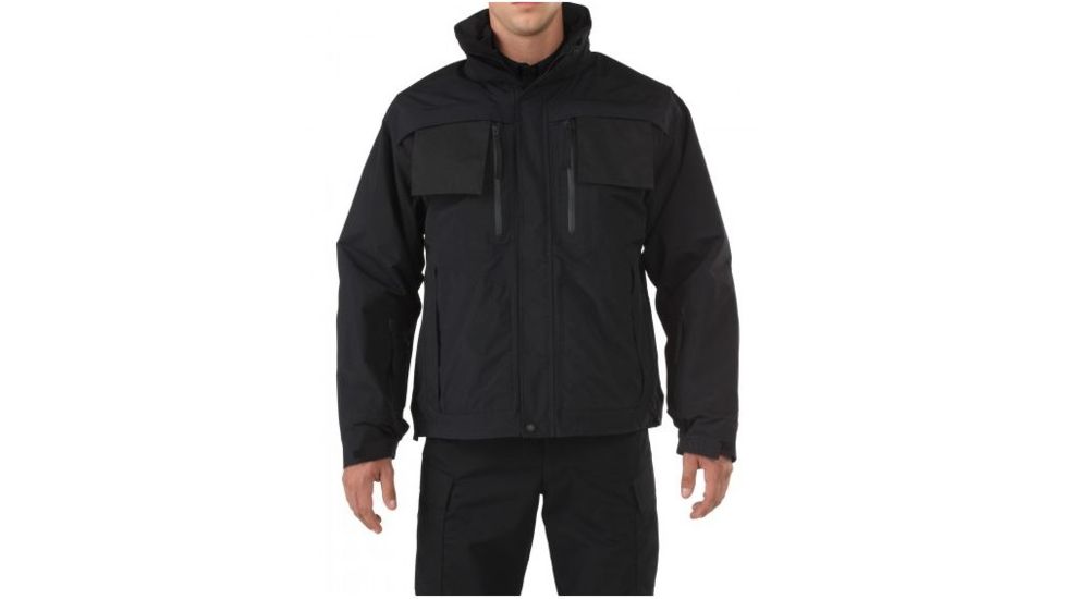 5.11 Tactical Valiant Duty Jacket - Mens, Black, LT, 48153TABR-019-L-T