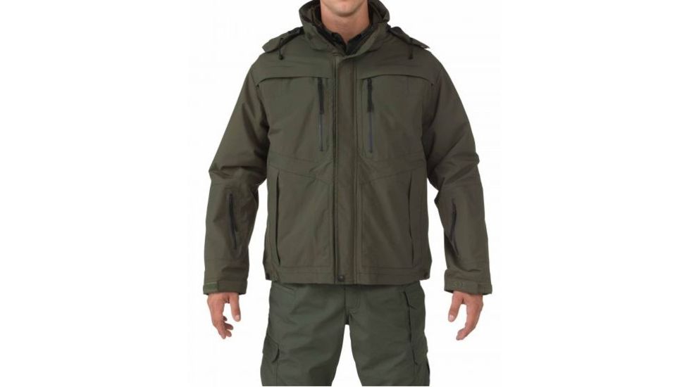 5.11 Tactical Valiant Duty Jacket - Mens, Sheriff Grn, 2XLT, 48153T-890-2XL-T