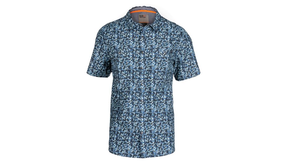5.11 Tactical Micro Camo Short Sleeve Shirt - Men's, Atlas, 2XL, 71386-793-2XL