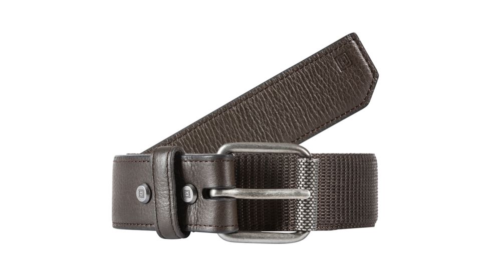 5.11 Tactical Mission Ready 1.5in Belt C - Mens, Dark Brown, 34, 56512-112-34