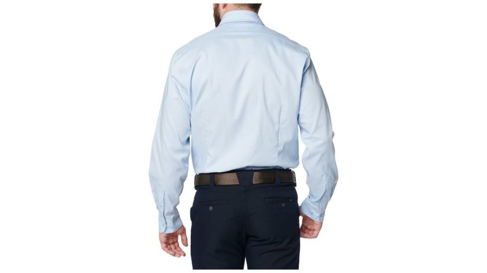 5.11 Tactical Mission Ready Regular Fit Long Sleeve Shirt - Tall - Mens, Blue Water, 16.5-37S 72490T-742-16.5-37S