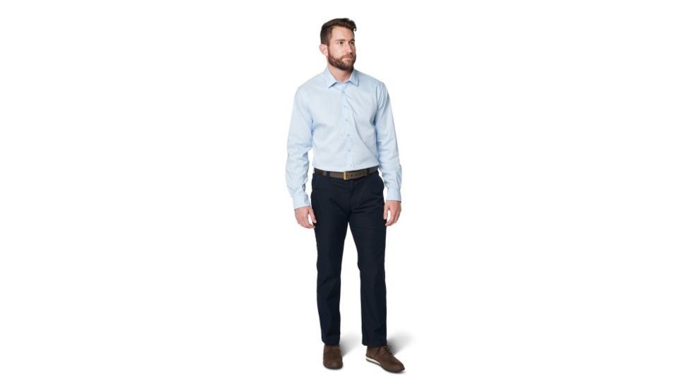 5.11 Tactical Mission Ready Regular Fit Long Sleeve Shirt - Tall - Mens, Blue Water, 16.5-37S 72490T-742-16.5-37S