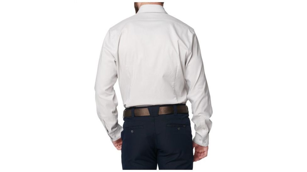5.11 Tactical Mission Ready Regular Fit Long Sleeve Shirt - Tall - Mens, Fossil, 17.5-37S, 72490T-066-17.5-37S
