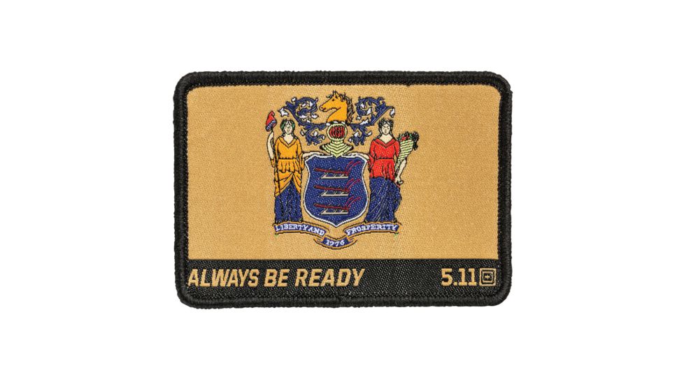 5.11 Tactical New Jersey State Flag Patch, Multi, 1 SZ, 81233-999-1 SZ
