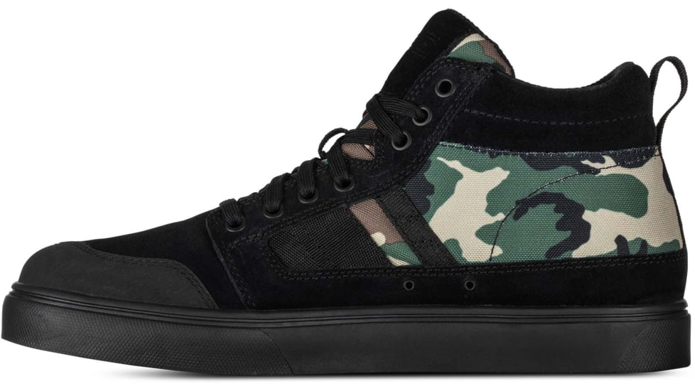 5.11 Tactical Norris Sneaker - Mens, Black/Woodland Camo, 10, 12411-933-10-R