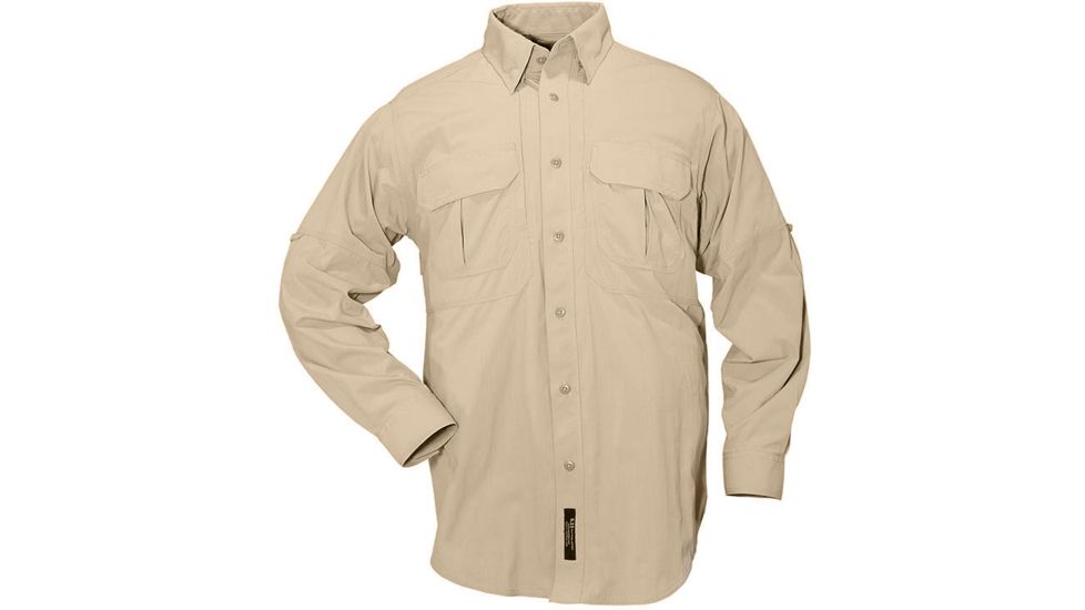 5.11 Tactical Nylon Tactical Long Sleeve Shirt - Desert Sand - 4XL 72158-310-4XL