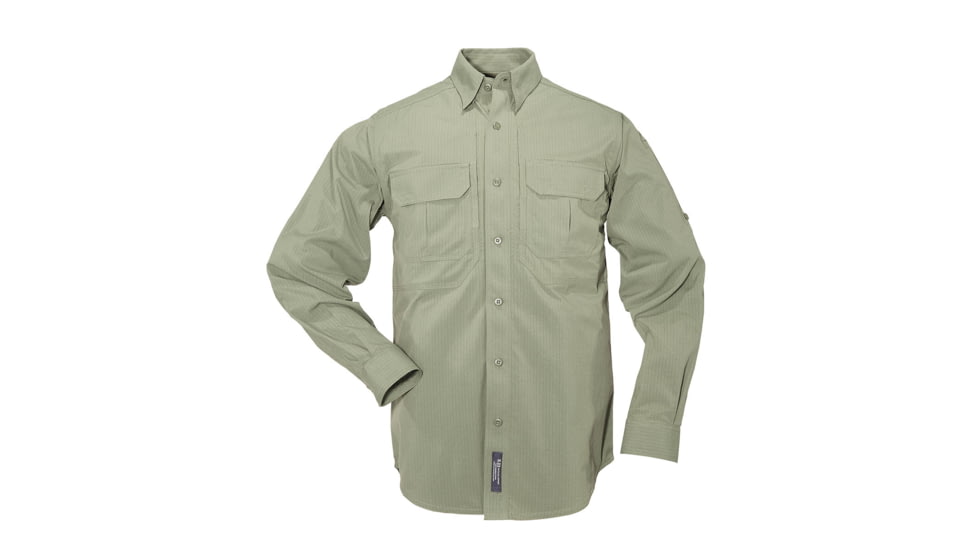 5.11 Tactical Nylon Tactical Long Sleeve Shirt - OD Green - 4XL 72158-182-4XL