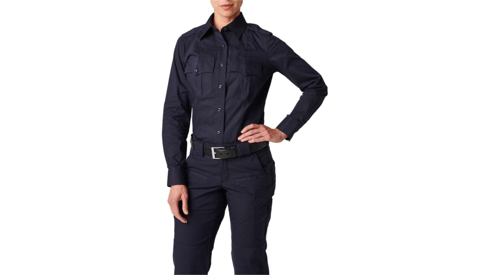 5.11 Tactical NYPD Stryke Ripstop L/S Shirt - Womens, NYPD Navy, 18, 62419-762-18