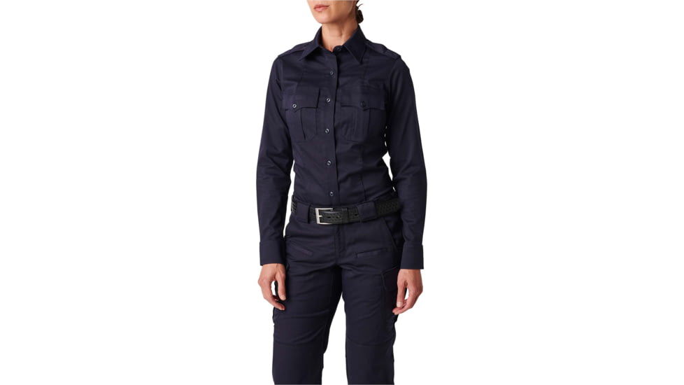 5.11 Tactical NYPD Stryke Twill L/S Shirt - Womens, NYPD Navy, 14, 62418-762-14