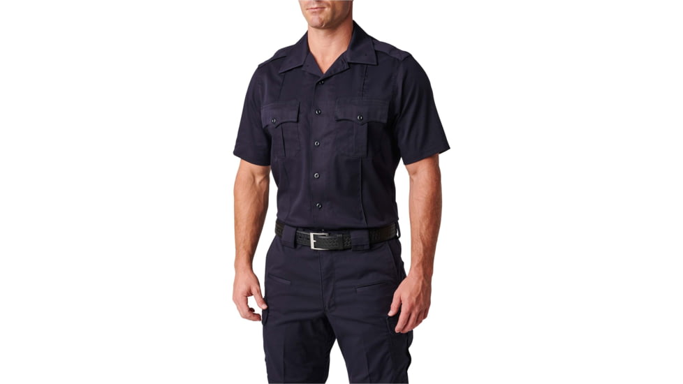 5.11 Tactical NYPD Stryke Twill S/S Shirt - Mens, NYPD Navy, 5XLT, 71401T-762-5XL-T