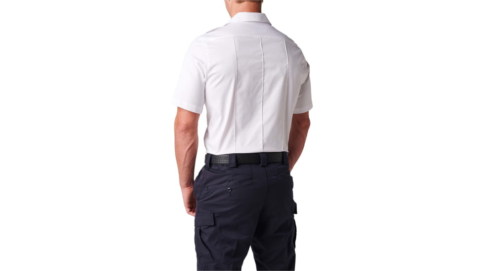 5.11 Tactical NYPD Stryke Twill S/S Shirt - Mens, Uniform White, LR, 71401-992-L-R