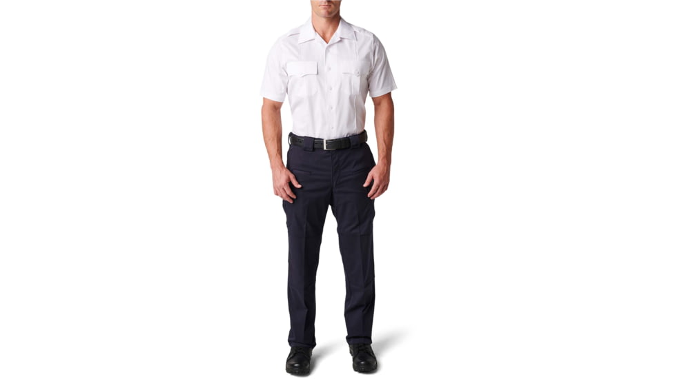 5.11 Tactical NYPD Stryke Twill S/S Shirt - Mens, Uniform White, LR, 71401-992-L-R