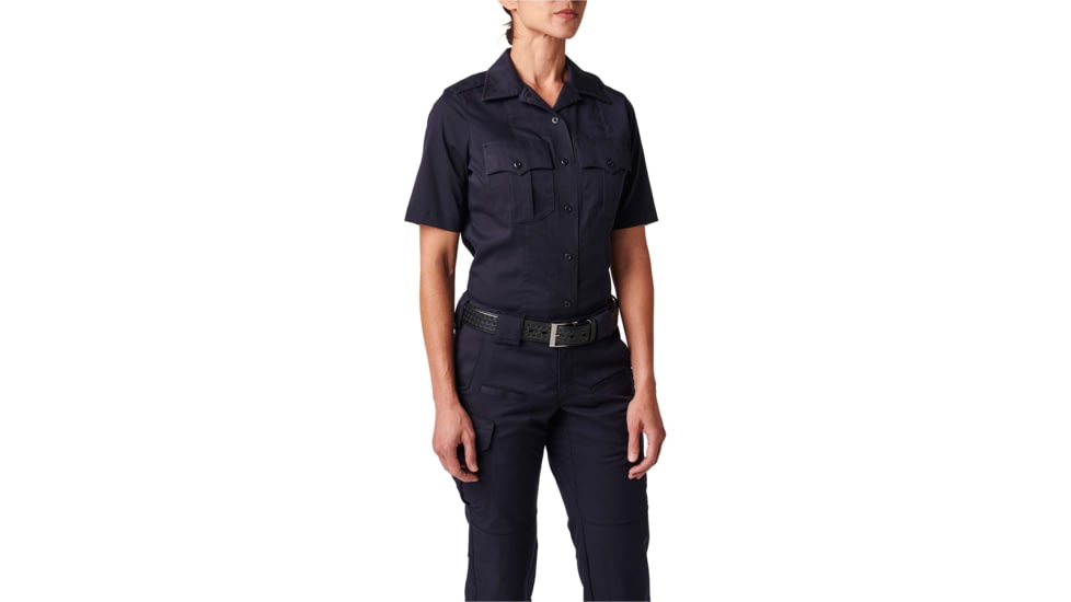 5.11 Tactical NYPD Stryke Twill S/S Shirt - Womens, NYPD Navy, 6, 61334-762-6