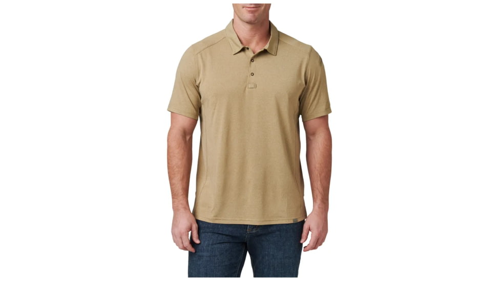 5.11 Tactical Paramount Crest Polo - Men's, Elmwood Heather, Medium, 41298-1090-M
