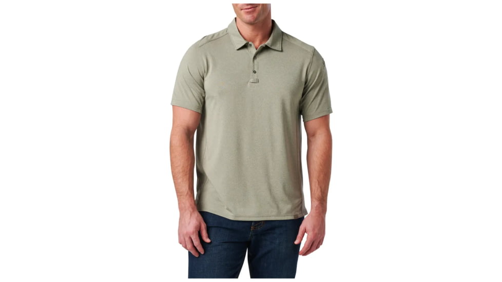 5.11 Tactical Paramount Crest Polo - Men's, Mortar Heather, Medium, 41298-1088-M