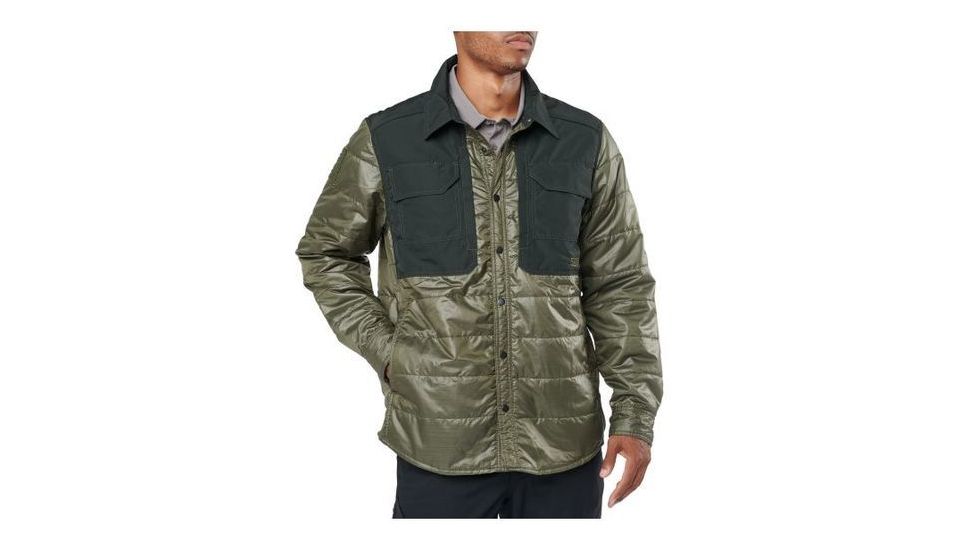 5.11 Tactical Peninsula Insulator Shirt Jacket, Moss Heather - 72123-276-XS