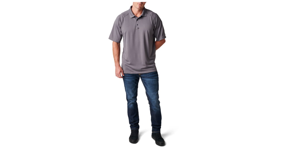 5.11 Tactical Performance S/S Polo - Mens, Storm, Large, 71049092L
