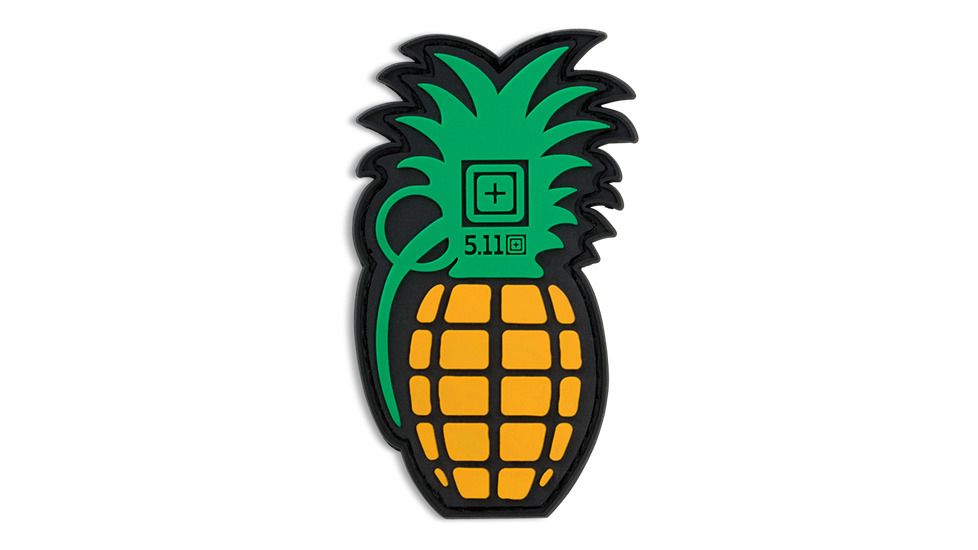 5.11 Tactical Pineapple Grenade Patch - Unisex, Gold, 1 SZ, 81250-326-1 SZ