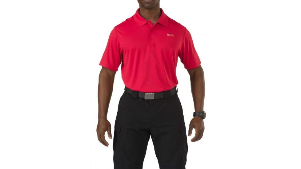 5.11 Tactical Pinnacle Polo, RANGE RED, XL 71036477XL