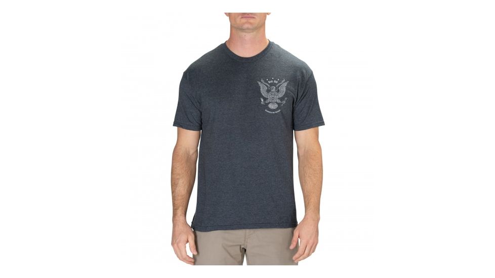 5.11 Tactical Presidential Eagle Short Sleeve Tee - Men's, Ash Heather, Small, 41191LLW-081-S
