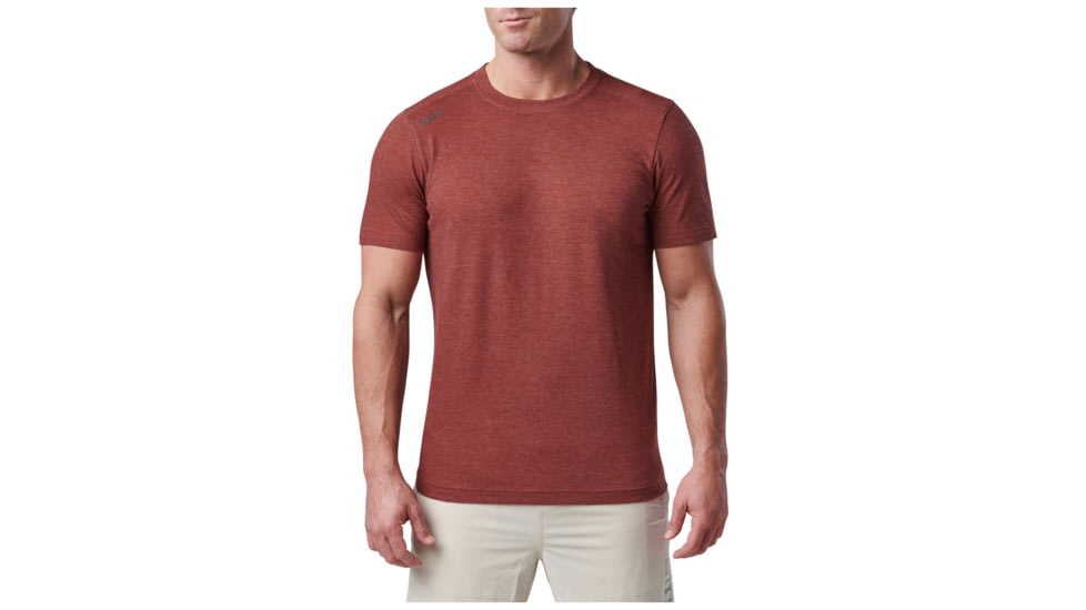 5.11 Tactical PT-R Charge Short Sleeve Top 2.0 - Men's, Spartan Heather, Medium, 82128-621-M