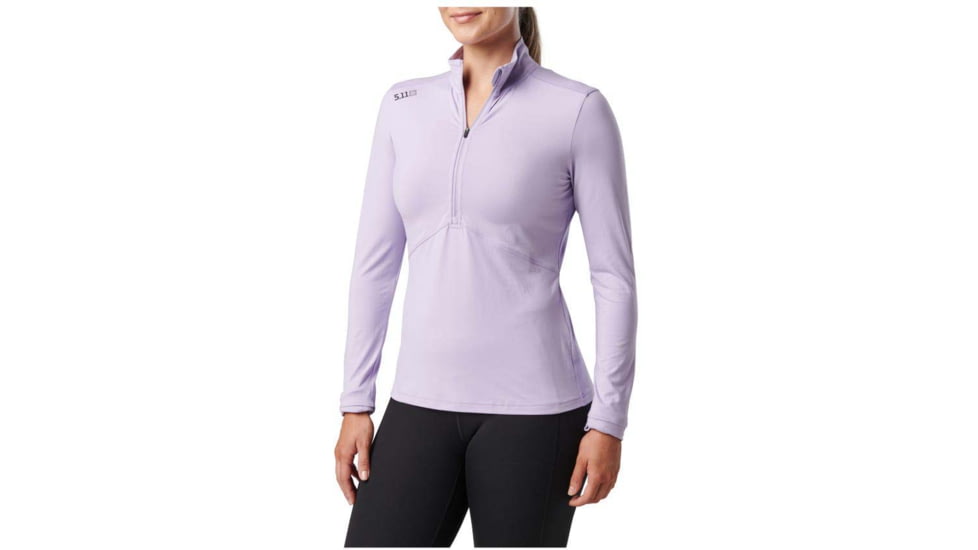 5.11 Tactical PT-R Wm Catalyst 1/2 Zip - Womens, Extra Large, Uniform White, 66021-571-XL