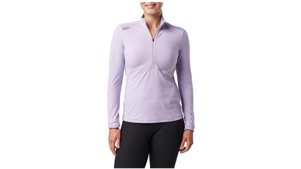 5.11 Tactical PT-R Wm Catalyst 1/2 Zip - Womens, Extra Large, Uniform White, 66021-571-XL