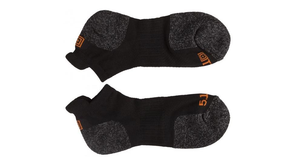 5.11 Tactical PTX-2 ABR Training Sock, Black, 10031-019-S